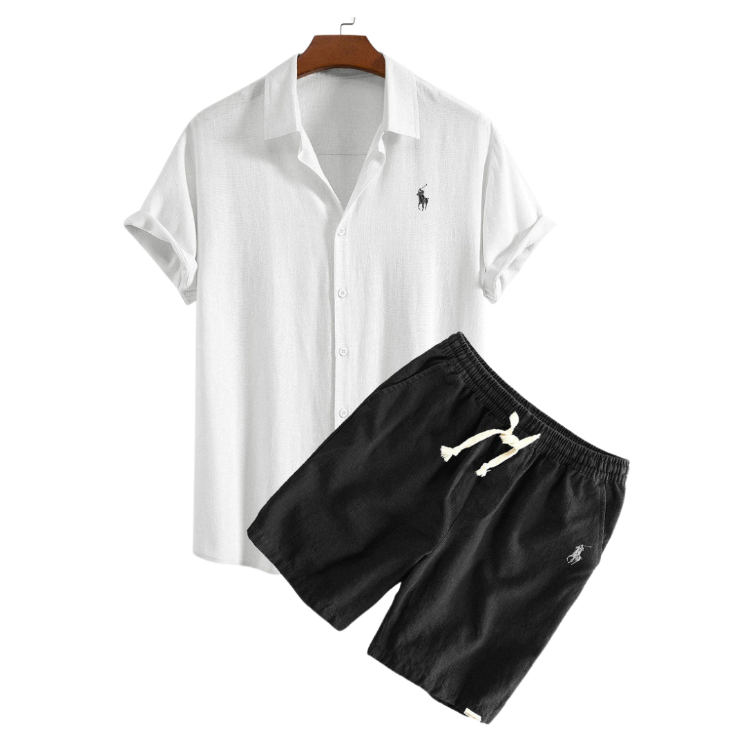 Premium Linen Shirt & Shorts Set