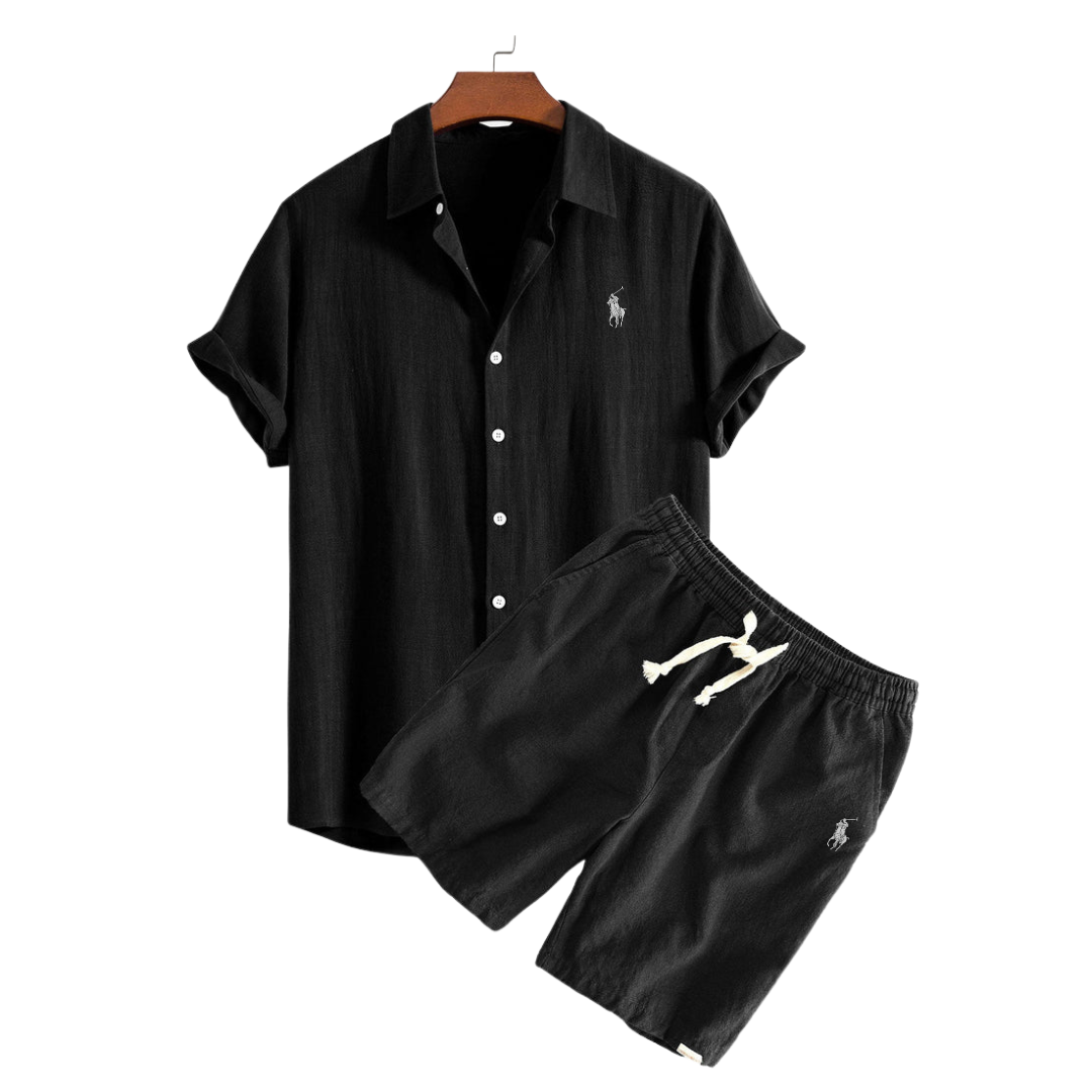 Premium Linen Shirt & Shorts Set