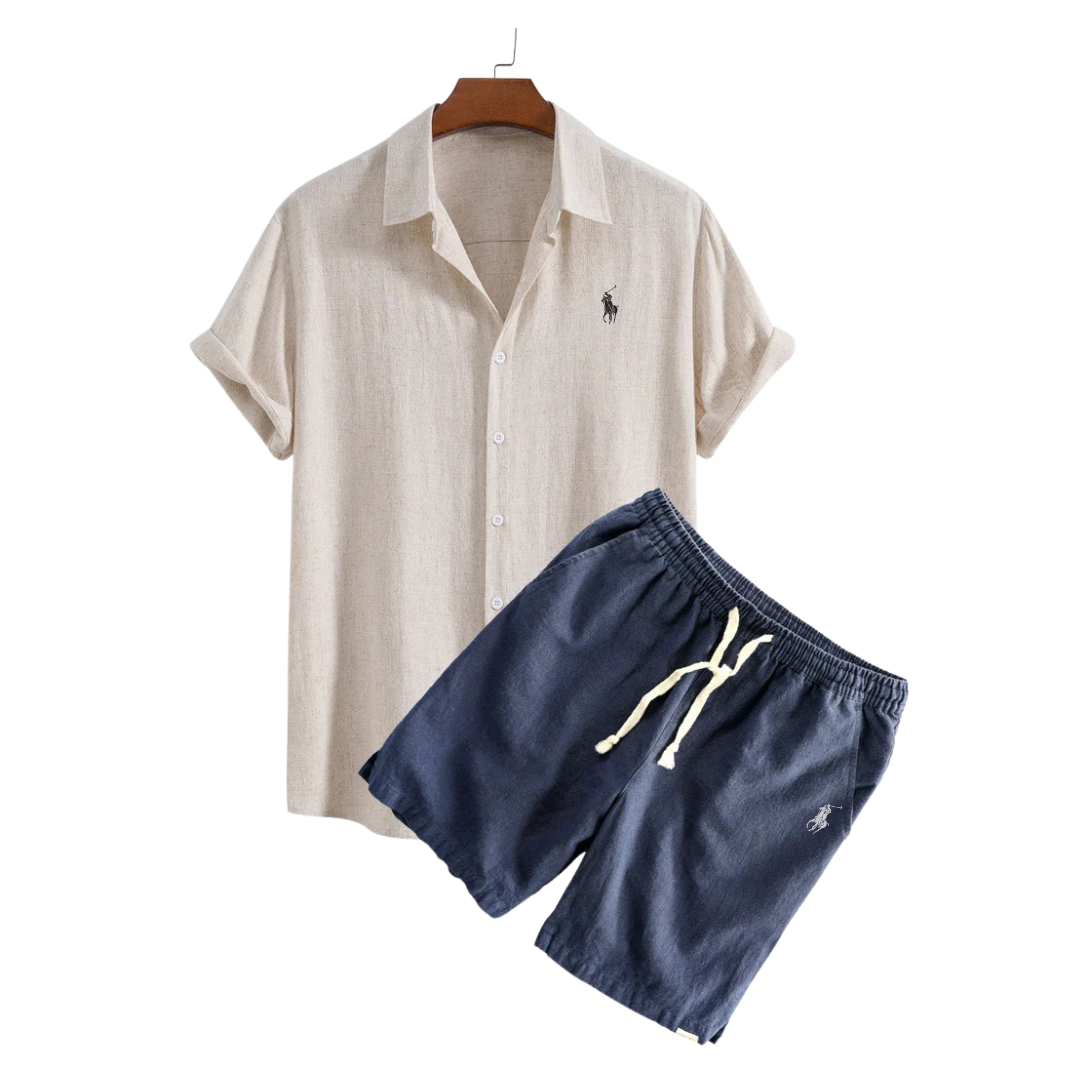 Premium Linen Shirt & Shorts Set