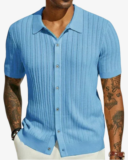 Refined Knitted Polo Shirt